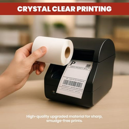 4"x6" Direct Thermal Shipping Labels 10 Rolls, 2500 Labels - size: 10 Rolls - 2500 Labels