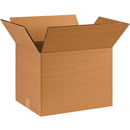Box USA 15 Pack of Heavy-Duty Double Wall Corrugated Cardboard Boxes, 14" L x 10" W x 10" H, Kraft, Shipping, Packing and Moving - style: Double Wall
