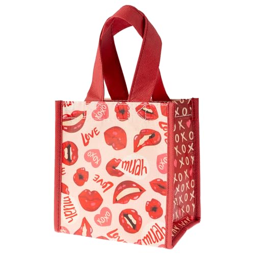 Karma Small Reusable Gift Bags, Tote Bag and Gift Bag with Handles, Perfect for Birthday Gifts and Party Bags RPET 1 Dog - color: Xoxo