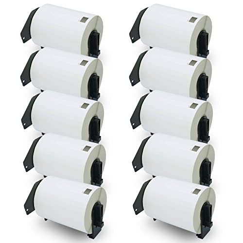BETCKEY - Compatible Shipping Labels Replacement for Brother DK-1241 (4 in x 6 in), Use with Brother QL Label Printers [10 Rolls/2000 Labels] - color: Dk-1241 4" X 6"