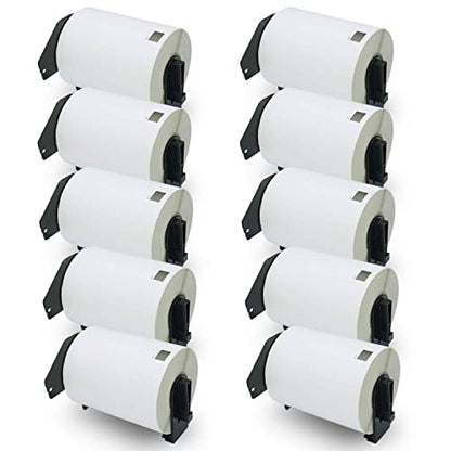 BETCKEY - Compatible Shipping Labels Replacement for Brother DK-1241 (4 in x 6 in), Use with Brother QL Label Printers [10 Rolls/2000 Labels] - color: Dk-1241 4" X 6"