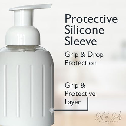 Foaming Glass Hand Soap Dispenser Pump Stone 8oz - color: Stone