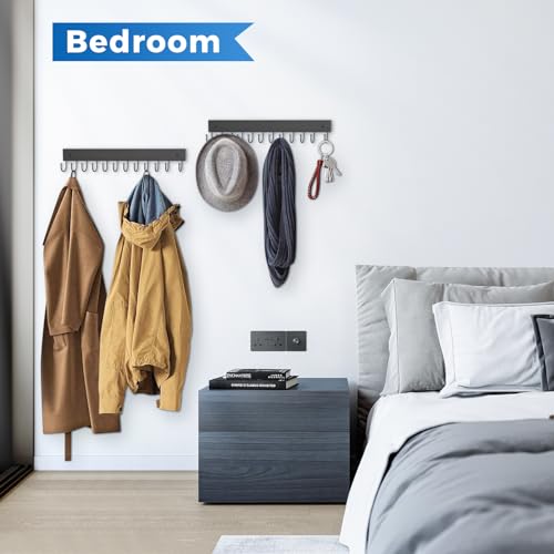 Belt Hanger Wall Mounted, Wooden Belt Organizer - color: Black, size: 1 Pack-Belt