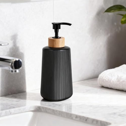 Glass Hand Soap Dispenser for Bathroom, Refillable Kitchen Dish Pump Bottle