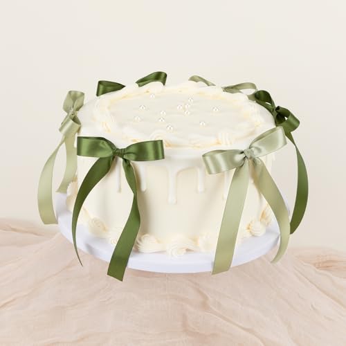 Keypan Green Satin Ribbon, 5/8 Inch, 50 Yards - color: Moss, size: 5/8"