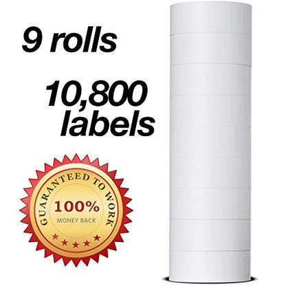 Compatible Labels for Garvey 2212-22mm x 12mm - 10,800 Labels - Pack with 9 Rolls - Labels for Us