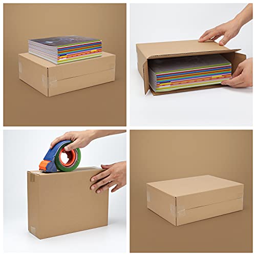 CRUGLA Shipping Boxes 12x9x4, Cardboard Shipping Mailing Box for Packaging, 25 Packs - size: 12x9x4 Inch 25 Pack