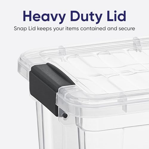 Superio Small Storage Container Organizing Bin with Removable Tray Plastic Tools, Sewing, Crafts Box, 3.5 Qt. - size: Mini 3.4 Qt. Deep