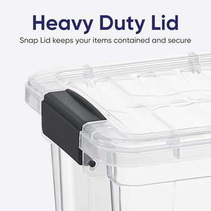 Superio Small Storage Container Organizing Bin with Removable Tray Plastic Tools, Sewing, Crafts Box, 3.5 Qt. - size: Mini 3.4 Qt. Deep