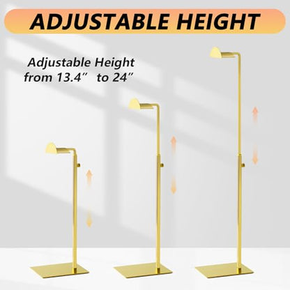 3 Pack Golden Purse Display Stand Adjustable Height 13.5 - 24 In