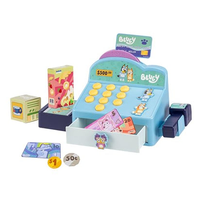 Bluey Cash Register Playset, Interactive Play Register with Scanner - style: Cash Register