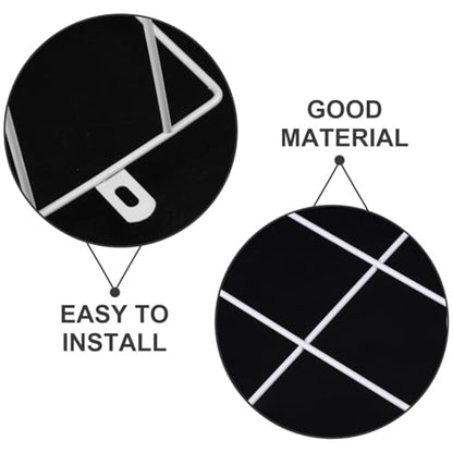 POPETPOP Exit Sign Protective Cover Wire Guard for Emergency Light Steel Mesh Wall Mounted Safety Shield 11.81 X 11.81 X 2.83 in Includes 4 Screws for Damage Prevention