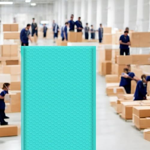 iMBAPrice 100-Pack #4 (9.5" x 14.5") Premium Hot Teal Color Self Seal Poly Bubble Mailers Padded Shipping Envelopes (Total 100 Bags) - color: Teal Poly Bubble, size: 9.5"x14.5" Poly (100 Envelopes) Value Pack