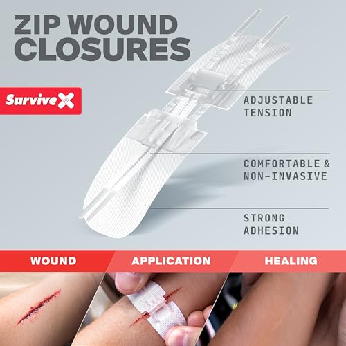 SurviveX Small First Aid Kit, Emergency Kit for 1-2 People