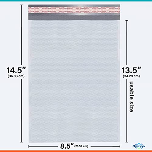 Bubble Mailers 8.5x14.5, Self Seal Poly Padded Envelopes #3, 100 Pack Bulk - color: White, size: 8.5"x14.5" / 100 Pack