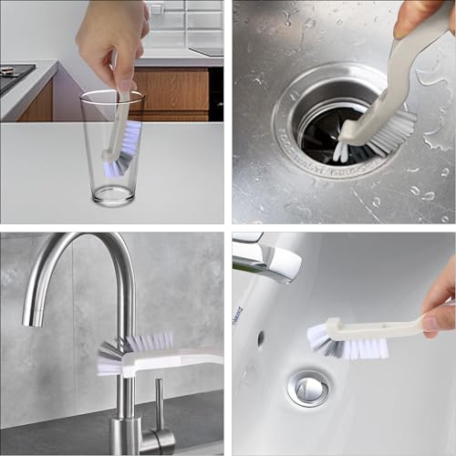 Asltw Crevice Cleaning Brush Set, 6-Piece Gap and Grout Detail Brushes