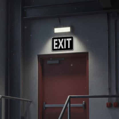 Signs ByLITA Classic Framed Exit Sign (Brushed Gold) - Small - color: Brushed Gold, size: 4 x 6" - Small (1 Pack)