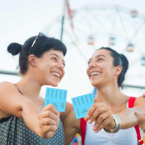 Kosiz 5 Bid 504 Raffle Ticket Sheets Chinese Auction Tickets, Lake Blue - color: Lake Blue, size: 5 Bid