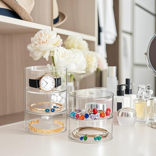 Belt Organizer, 5-Tier Acrylic Belt Storage & Holder for Closet
