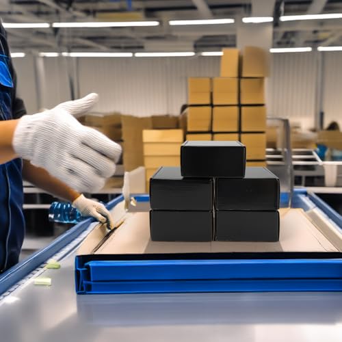 Rempry 50 Pack 4x4x2 Black Shipping Boxes, Small Cardboard Mailer Boxes for Small Business Shipping Packaging - color: Black, size: 4X4X2-50 Pack
