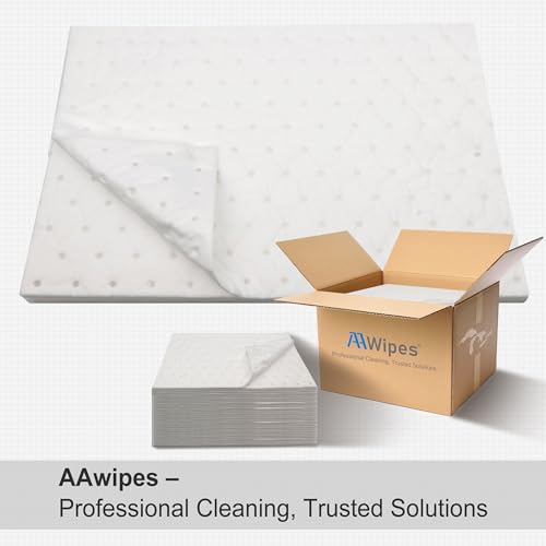 AAwipes Oil Absorbent Pads 9.8" X 13" 100 Packs Garage Accessories Oil Spill Control Oil Absorbing Sheets for Garage, Car, Truck, Motorcycle White OW1013-100 - size: 1 Count (Pack of 100)