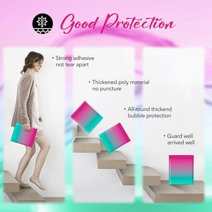 Fuxury Bubble Mailers 8.5x12" 240 Pack Padded Envelopes Usable Size 8.5x11" - color: PinkGreen, size: 8.5x12" 240PC