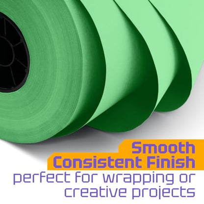 USA Made 18" x 8640" (720 ft) Light Green Kraft Paper Roll, Large Size - color: Light Green, size: 1 Roll
