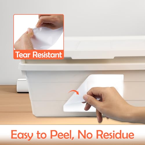 Homrelaxy 180 Pcs 4"x6" Large Labels for Storage Bins, Removable Tote Label - color: White