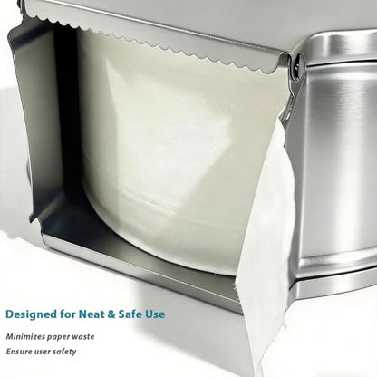 Commercial Jumbo Toilet Paper Dispenser: Wall Mount Stainless Steel 9 Inch - color: Silver