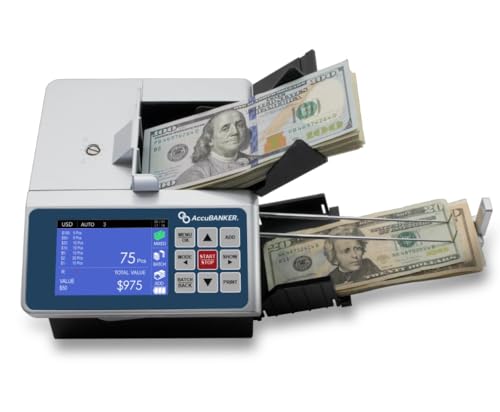 AccuBANKER D700 Duo Value Counter and Counterfeit Detector - style: Base Unit with Counterfeit Detection