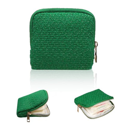 Stratalife Small Travel Jewelry Case, Qulited Storgae Pouch - color: Quilted Green
