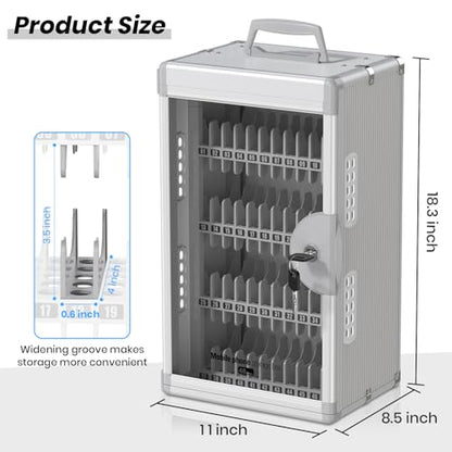 Glosen 48 Slots Cell Phone Locker with Key for Classroom, Phone Storage Box - size: 48slots