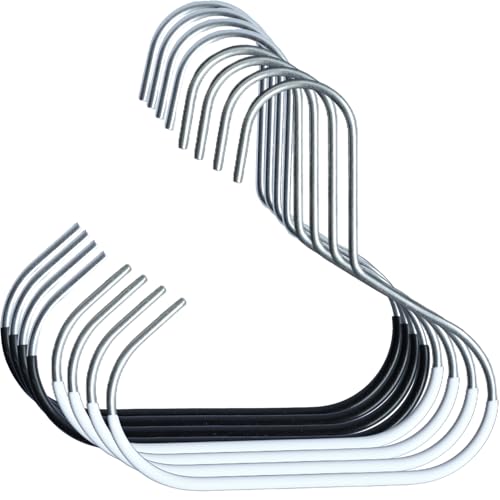 Hat Organizer for Baseball Caps 8 Pack, Metal Purse Hook (4White 4Black) - color: 8pcs White Black