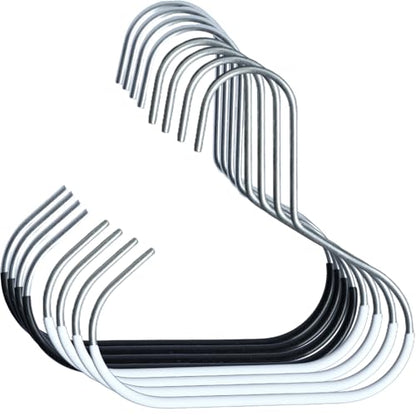 Hat Organizer for Baseball Caps 8 Pack, Metal Purse Hook (4White 4Black) - color: 8pcs White Black