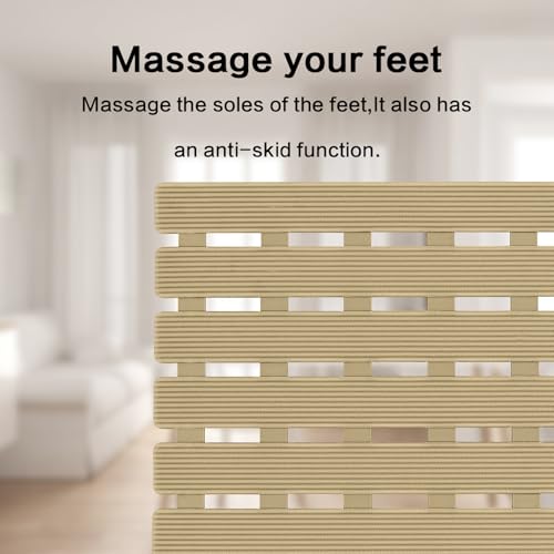 BEMISO Shower Mat Non Slip Bathtub Mat 37.4 x 15.7 Inch Bath Mat for Tub - color: Brown, size: 37.4 x 15.7 inches