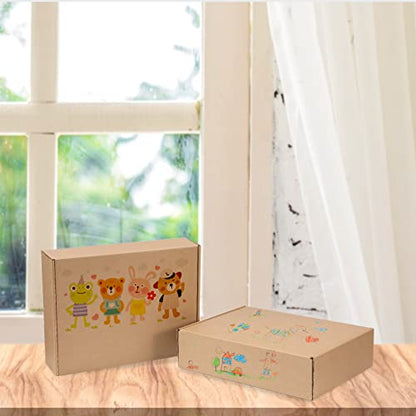 Kraft Brown Shipping Boxes 8x4x4 Inches, 20 Pack - color: Kraft, size: 8x4x4 Inch