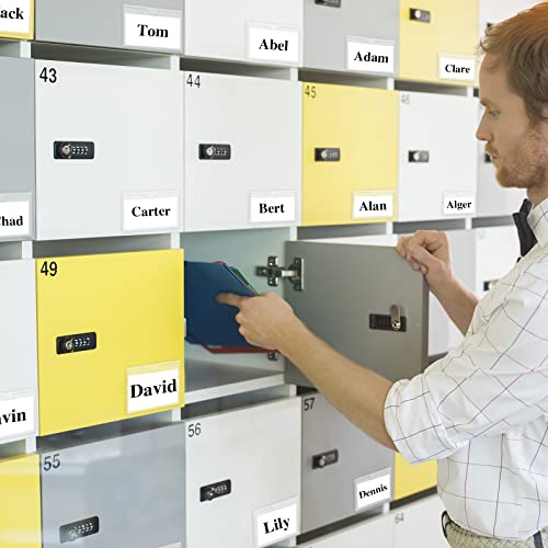 36 Pack 3" x 5" Adhesive Index Card Holders Clear PVC Label Holders - size: 3 x 5 Inches