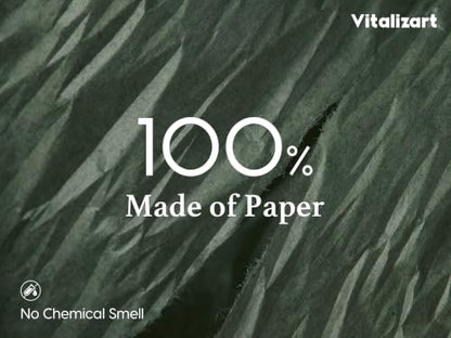 Vitalizart Crinkle Paper Ribbon 1.5" x 75 Yds for Gift Wrapping Recyclable - color: Red Green & White
