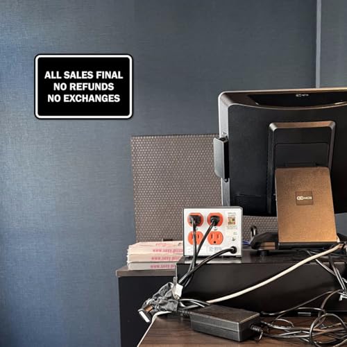 Signs ByLITA Classic Framed All Sales Final Sign (Blue) - X-Large 10 Pack - color: Blue, size: X-Large (7" x 10") 10 Pack