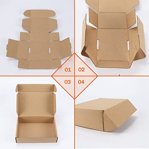 PHAREGE 50 Pack 7x5x2 inch Small Shipping Boxes, Brown Mailing Boxes - color: Brown, size: 7x5x2 inch 50 Pack
