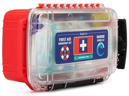 Marine Waterproof First Aid Kit for Boat, Kayak, Sailing & Beach