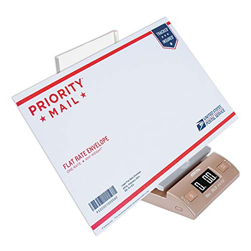 Accuteck Gold 86Lbs Digital Shipping Postal Scale with Batteries and AC Adapter (Pack of 2) - size: 1 Count (Pack of 2)