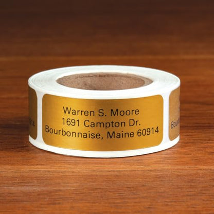 Custom Self-Stick Address Labels 200 - Gold - color: Gold