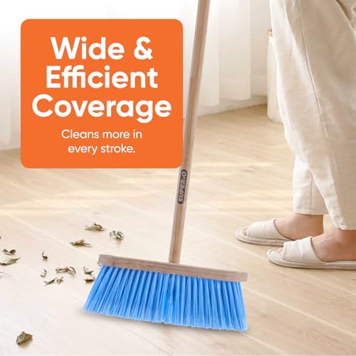 Superio Blue Synthetic Broom Head Refill - 12 Inch, Hard Floor, Kitchen & Home Broom - color: Synthetic, size: 1 Pack Head