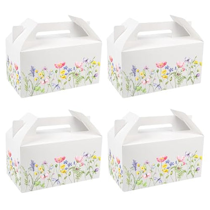 25 PCS Wild Flower Gift Boxes, Spring Party Favor Treat Birthday Candy Box