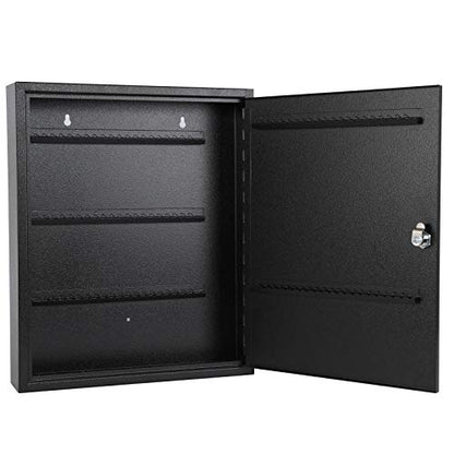 KYODOLED Key Lock Box, Wall Mount 100 Key Cabinet, Black - color: Black-06