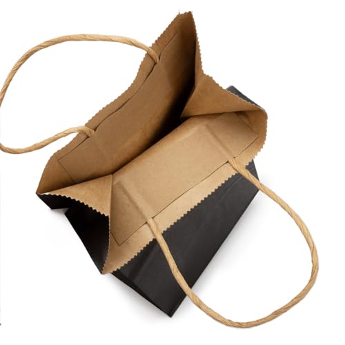 ClearBags Paper Merchandise Handle Bags (Black, 5 1/2 x 3 1/8 x 8 7/16) - color: Black, size: 5 1/2 x 3 1/8 x 8 7/16