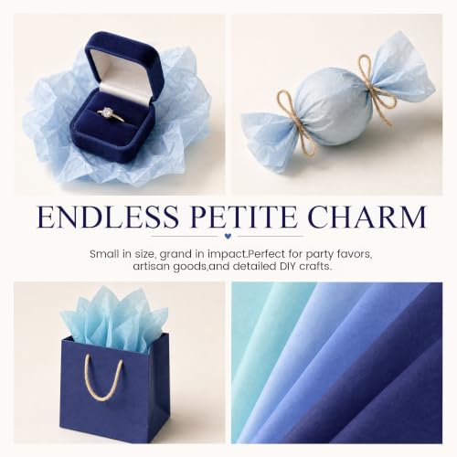 VGOODALL 450 Sheets Blue Tissue Paper, 6 Colors, 11.5 X 8 inches - color: Blue