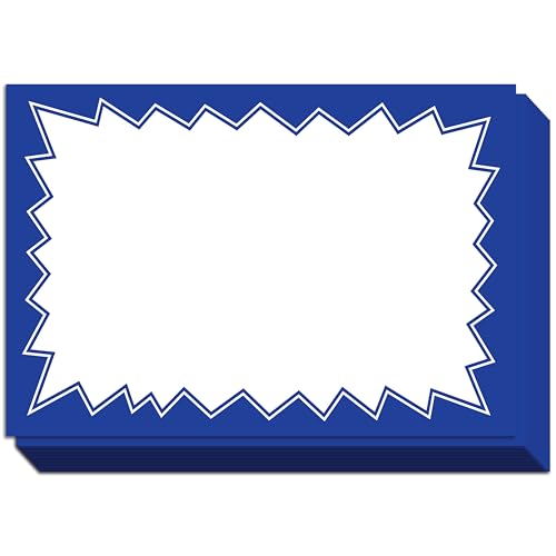 Sale Signs for Retail Stores 50pcs, 4.5" x 6.5" - color: Blue, size: 4.5" x 6.5"