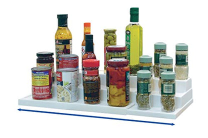 Dial Industries 3 Tier Expandable Spice Jar Kitchen Cabinet Shelf Organizer - size: Spice